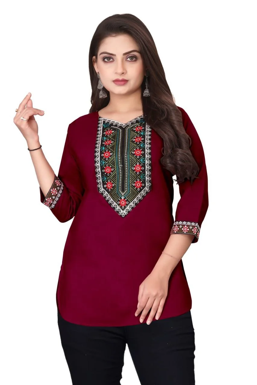 Magic Cotton Embroidered Kurta Set for Women – Multicolor Elegance in All Sizes
